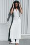 Lace-trimmed tie-belt dress - 2