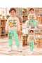 Cool Super Crocodile and Skateboard Patterned 2-Strap 100% Cotton Top and Bottom Children's Set with Pockets, Suitable for Boys' Kindergarten & Nursery - 8