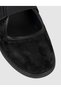 Black Strappy Women's Ballerina Shoes - 5