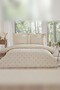 Bedding Set with Fitted Sheet Ranforce Single Size Beige Nira
