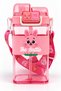 Double Chamber Water Bottle, 2 Compartment Water Bottle, Straw and Strap Water Bottle, Juice Bottle, Animal Figured Water Bottle