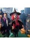 Witch Costume Set Kids Witch Wizard Cloak Witch Cape Hat Festivals Cosplay Outfit Full Set for Party Masquerade Accessory - 5