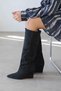 Glow Women's Wedge Heel Suede Boots Black - 3