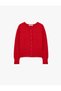 Wool Blend Buttoned Long Sleeve Crew Neck Knitwear Cardigan - 6
