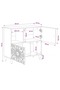 Bufet Maro 80 x 33 x 75 cm Lemn de mango solid - 2