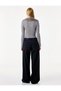 Faux Fur Collar Long Sleeve Zippered Crop Knitwear Cardigan - 4