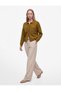 Buttoned Long Sleeve Polo Collar Knitwear Cardigan with Pockets - 3