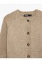 Long Sleeve Crew Neck Buttoned Knitwear Cardigan - 7