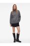 High Collar Long Sleeve Oversize Knitwear Tunic