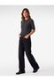 Wool Blend Short Sleeve Crew Neck Knitwear Sweater