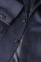 Dark Navy Blue Suede Textured Buttoned Blazer Jacket - 3
