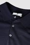 Navy Blue Polo Collar Long Sleeve Men's Knitwear - 3
