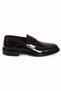 Burgundy 100% Leather Classic Men's Loafer Shoes