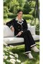 Black and White Detailed Stylish Women's Set - 3