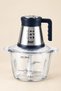 3L Electric Food Processor, Large Glass Bowl Meat Grinder, Stainless Steel Motor Multi-function Food Chopper for Home Kitchen - 4
