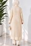 Openwork Long Knitwear Women's Cardigan - 2