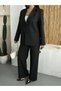 Women's Authentic Button-Detail Jacket and Pants Set. - 4