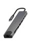 Premium 8 In 1 Usb-C Hub Grey