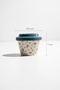 Silk Petal Porcelain Jar with Lid Dark Blue - 160 ml - 3
