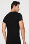 Men's Black Bamboo T-Shirt Round Neck Short Sleeve Undershirt Birthday Summer Clothes Clothing Products - 5