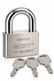 60mm Cut Resistant Steel Padlock 3 Keys Included Pd065 - 5