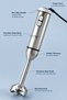 Powerful Immersion Hand Blender with Full Stainless Steel Body, Handheld Mixer for Puree, Sauces, Shakes & Vegetable Soup - 6