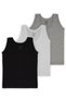 Delux Series Boys' Colorful Undershirts 3-Pack 100% Cotton Combed Cotton Products Comfortable Clothing - 2