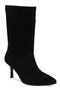 L068.1116 Women's Genuine Suede Pointed Toe Thin Goblet Heeled Jurdan Sole Elegant Classic Boots