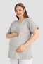 Delux Series Cotton Short Sleeve Maternity T-Shirt 3-Pack Daily Wear Mother-To-Be Casual - 3