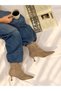 Vienna Mink Suede Pointed Toe 5 cm Thin Heel Women's Boots Botti̇e - 4