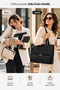 Modivra ®   3-in-1 Leather Tote Bag - 4