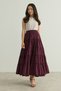 Gathered Layered Voile Skirt - 5