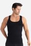 Special Production Men's Black Firming Corset Undershirt Daily Wear Belly Hiding Sportsman - 3