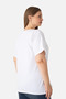 Delux Series Women's White Large Size Crew Neck T-Shirt Short Sleeve Summer Clothes Street Style - 4