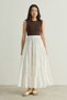 Gathered Layered Voile Skirt - 4