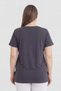 Special Series Cotton Lycra Anthracite Short Sleeve Maternity T-Shirt Day's Combination Mom-To-Be Stretchy Clothing - 3