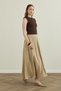 Ribbed Cotton Gabardine Flared Skirt - 4