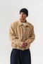 Hookcord Thick Corduroy Men's Coat with Metal Hook Closure and Collar - 3