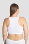 Premium Maternity Breastfeeding Bustier Sportsman's 2-Piece Set White Half Athlete Home Wear Plain Top Maternity Wear - 5