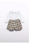 Baby Girl Top and Bottom Shorts Set White-Ecru - 3