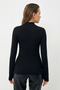 Premium Women's Long Sleeve Finger Detail Body 3-Pack Black Daily Cotton Wear - 7