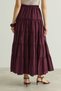 Gathered Layered Voile Skirt - 8