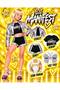 Manifest Esin Costume - Leather Jacket - Shorts - Crop T-Shirt - Esin Yellow Wig + Face Stone Set Birthday Party Wedding Girl's Jacket