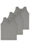 Delux Series Boys' Gray Undershirt 3-Pack 100% Cotton Combed Cotton Summer Wear Sleeveless Textile - 2