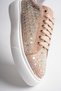 Women's Mink Stone Light Sole Lace-Up Casual Stylish Sneaker Sports Shoes - 7