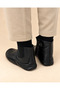 Genuine Sheepskin Thermal Mest Waterproof Non-Slip Sole with Single Elastic Zipper - 2