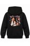 Katseye Steel Wire Character Printed Children's Hooded Sweatshirt