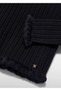 Girl's Knitted Sweater Black - 4
