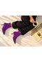 Vienna Purple Suede Pointed Toe 5 cm Thin Heel Women's Boots Botti̇e - 5