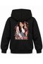 Katseye Labyrinth Line Graphic Printed Children's Hooded Sweatshirt